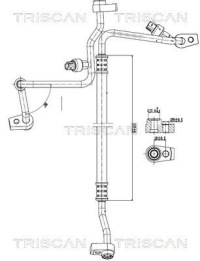 Triscan шланг кондиционера ford focus iv 1.0 18- Цена, фото thumb