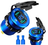 фото thumb №15, Зарядний пристрій woltomierz панель мотоцикл 2xusb qc3.0 швидкі заряджання