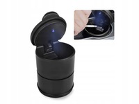 фото thumb №1, Пепельница автомобильная led корзина w место чашки хром