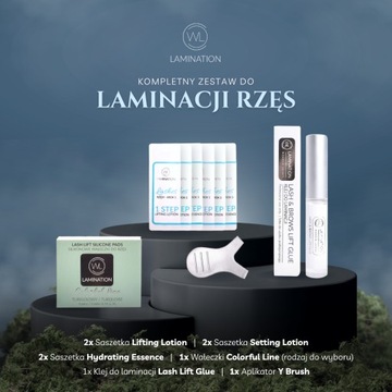Zestaw WL Lash Lamination - różowe flat