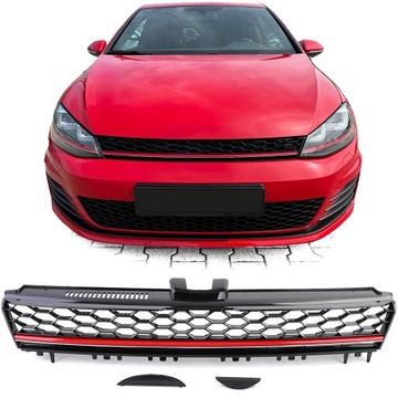 фото thumb №1, Решётка радиатора решётка vw golf vii 7 red line gti 12-17 bez логотип