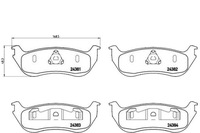 фото thumb №1, Brembo тормозные колодки тормозной. ford explorer 01-02 задняя
