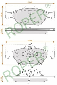 фото thumb №1, Тормозные колодки перед toyota yaris kielce