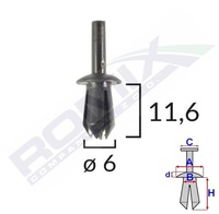 фото thumb №6, Штифт розпірний 25szt. bmw 1 e81 e82 e87 e88