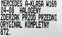 фото thumb №16, 872.zderzak передній протитуманні фари mercedes a-klasa w169