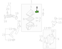 фото thumb №10, Труба фильтра воздуха chevrolet aveo 04-08 oem номер 96536709