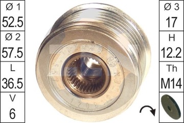 фото thumb №2, Зчеплення генератора era zn5572