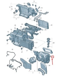фото thumb №1, Audi q8 4mn прокладка корпус вентилятор hvac rhd 4m2819229