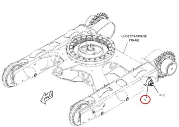 НИЖНИЙ РОЛИК CAT 302.5C 2346206