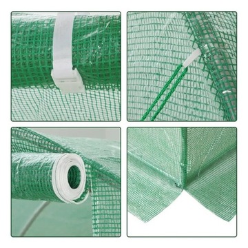 Tunel Foliowy Ogrodowy Szklarnia 3x4,5x2 Foliak Na Warzyw 13,5m2 Zielony
