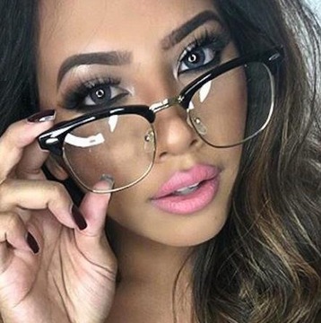 OKULARY KOREKCYJNE NERD nerdy retro PLUSY +0.75