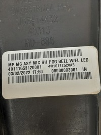 фото thumb №14, Jeep compass ii lift 21- решітка бампера протитуманної фари ліва права usa