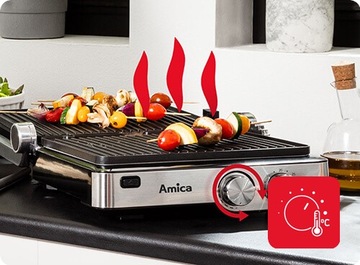 Электрический гриль Amica GK 4011 Тостер 2000Вт
