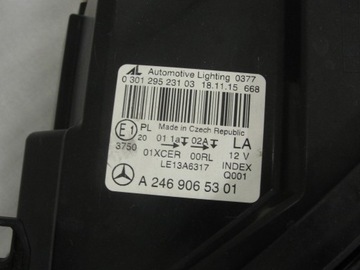фото thumb №9, Лампа перед левая mercedes b-klasa w246 рестайлинг 14-18 a2469065301