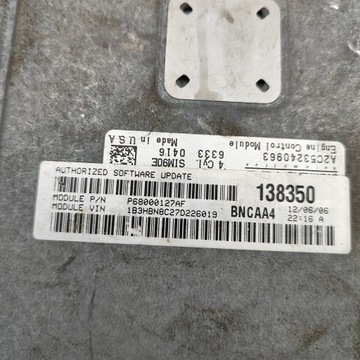 фото thumb №7, Dodge caliber 2007 блок управления / модуль ecu