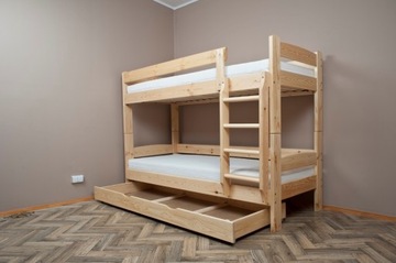 Кровать двухъярусная TYTAN 80x190 MEGA SOLID +120кг!