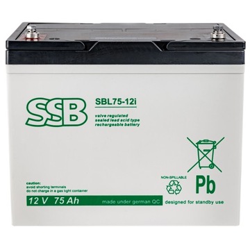 AKUMULATOR BEZOBSŁUGOWY AGM DO UPS 12V 75Ah