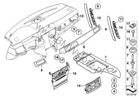 фото thumb №14, Bmw 5 e60 e61 молдинг декоративная dekor левый обдув панели topola braun 7063137
