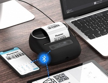 Термопринтер этикеток Phomemo M220 с Bluetooth Android IOS длиной до 80 мм