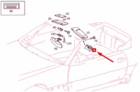 Купити Mercedes-benz sl r129 ліва накладка сонцезахисна a12981105615070, фото thumb