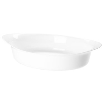 IKEA LATTVIKTIG NACZYNIE ŻAROODPORNE BIAŁE 30x19cm