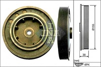 фото thumb №1, Ina шкив коленчатого вала nissan primastar dci 100 x83
