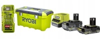 RYOBI Дрель-шуруповерт 18 В + 4 Ач + 2 Ач + пылесос