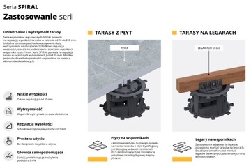 Регулируемый кронштейн 17-30 мм для ТЕРРАСНЫХ плит или балок