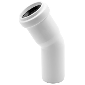 KOLANO KOLANKO KANALIZACYJNE 40 MM 30° STOPNI PP PCV BIAŁE KANALIZACJA