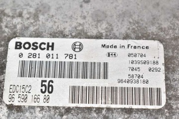 фото thumb №9, Блок управления 9659016680 0281011781 peugeot 607 2.2 hdi 133 km рестайлинг 04-08
