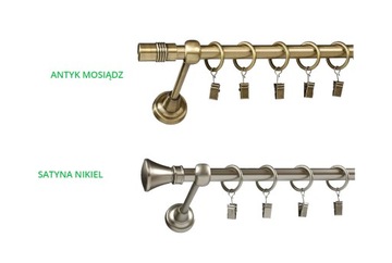 KARNISZE PRESTIGE METAL KARNISZ POJEDYNCZY 400 cm