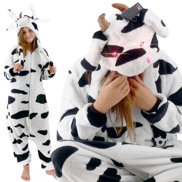 Пижама Kigurumi ONESIE со светодиодной подсветкой COW XL