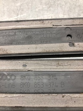 фото thumb №6, A4 b8 s line накладки планки пороговые комплект