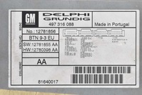 фото thumb №7, Радіо радіопрогравач cd aux навігація 12781856 saab 9-3 93 2 ii рестайлінг 07-11