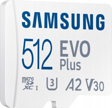 Karta pamięci micro SD SAMSUNG EVO Plus 512GB 160MB/s V30 2024
