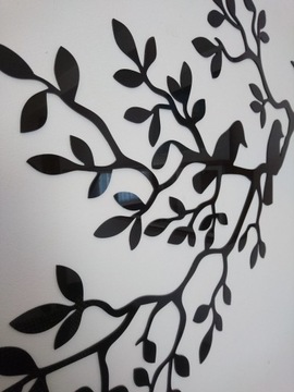 Dekoracja ścienna do mieszkania 3D A077 PTAKI NA GAŁĘZI 120x91 cm