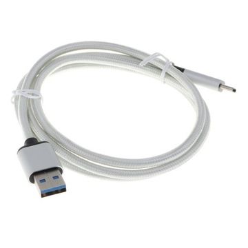 USB-кабель, USB-к, нейлоновая оплетка Fast Silver
