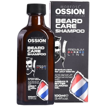 MORFOSE OSSION BEARD CARE ШАМПУНЬ ДЛЯ БОРОДЫ И УСОВ ARGAN BARBER 100ML