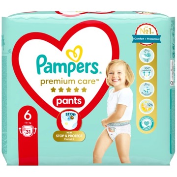 Подгузники Pampers Premium Care Размер 6 Набор из 2 х 31 шт.