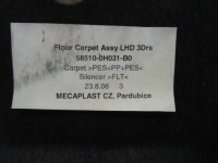Обшивка підлога килимок peugeot 107 3d hb nr249 Доставка, фото thumb