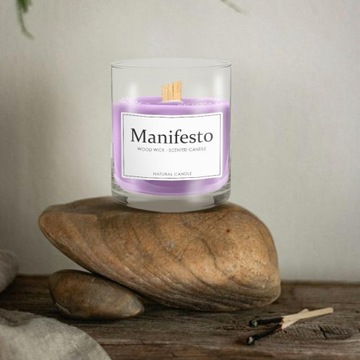 MANIFESTO - SOJOWA ŚWIECZKA ZAPACHOWA W SZKLE