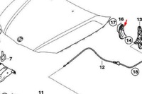 фото thumb №9, Bmw 1 e81 ручка відкривання капот двигуна rhd 51237067086 nowa оригінальна