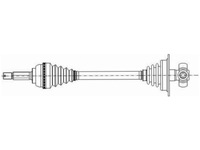 фото thumb №2, Привідний вал перед ліва nissan primastar 2.5 03-06