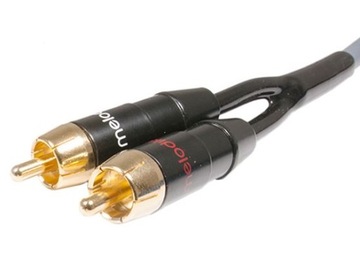 KABEL DO SUBWOOFERA TYPU Y 1x RCA - 2x RCA MELODIKA MDSWY20G GUNMETAL 2m