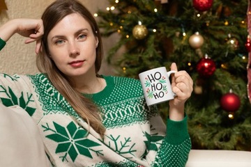 Kubek Świąteczny - HO HO HO - Święta Mikołajki