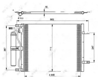 Купить Конденсатор радиатор кондиционера с осушитель, фото thumb