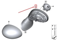 фото thumb №10, Mini cabrio r57 lci передня частина left door mirror lhd 7417467 51167417467