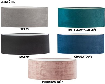 Kinkiet lampa ścienna abażur LED E27 kinkiet ścienny welurowy