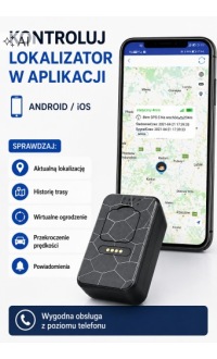 Lokalizator GPS do auta motocykla łodzi 4G LTE 50S 3000mAh MAGNES NASŁUCH