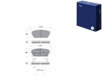 фото thumb №1, Тормозные колодки тормозные kia sorento ii 09-15 задняя tomex brakes